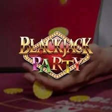 Blackjack Party logo by Evolution at WishWin Casino